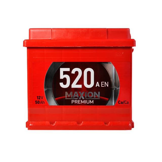 MAXION PREMIUM 50Ah 520A 12V R+ (175x190x207)