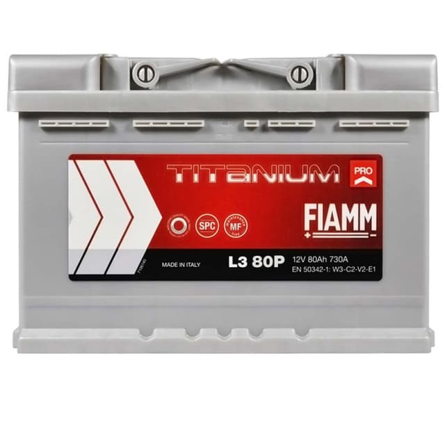 FIAMM Titanium Pro 80Ah 730A 12V R+ (175x190x278)