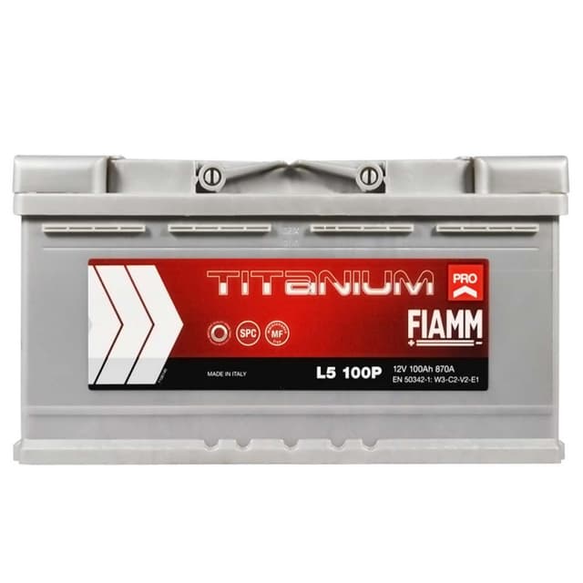 FIAMM Titanium Pro 100Ah 870A 12V R+ (175x190x353)
