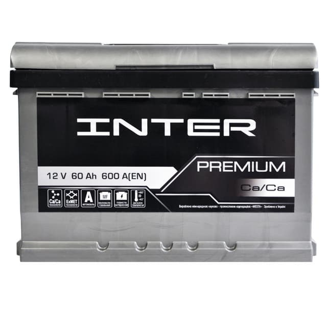 INTER Premium 60Ah 600A 12V L+ (175x175x242)