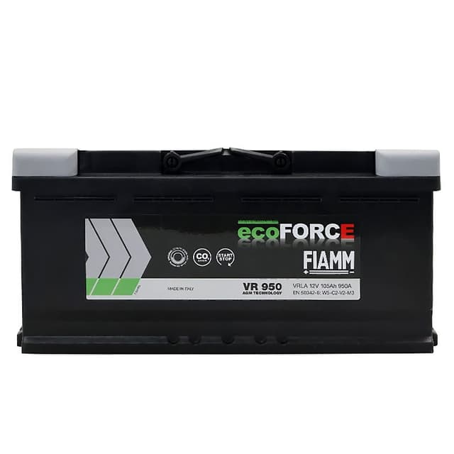 FIAMM Ecoforce AGM VR950 105Ah 950A 12V R+ AGM (175x190x392)