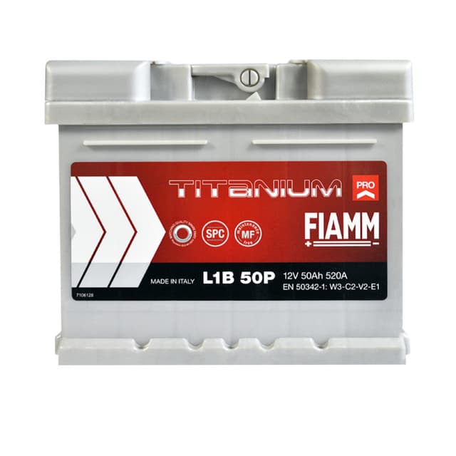 FIAMM Titanium Pro 50Ah 520A 12V R+ (175x175x207)
