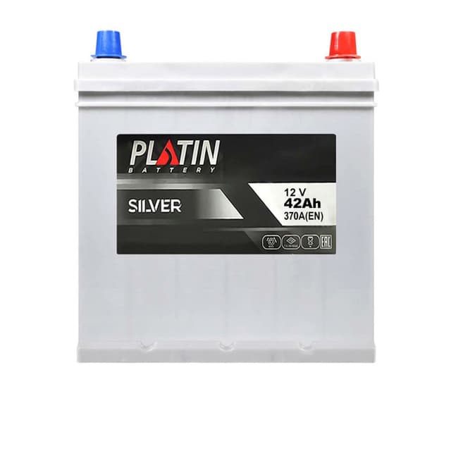 PLATIN Silver 42Ah 370A 12V R+ азия (129x226x197)