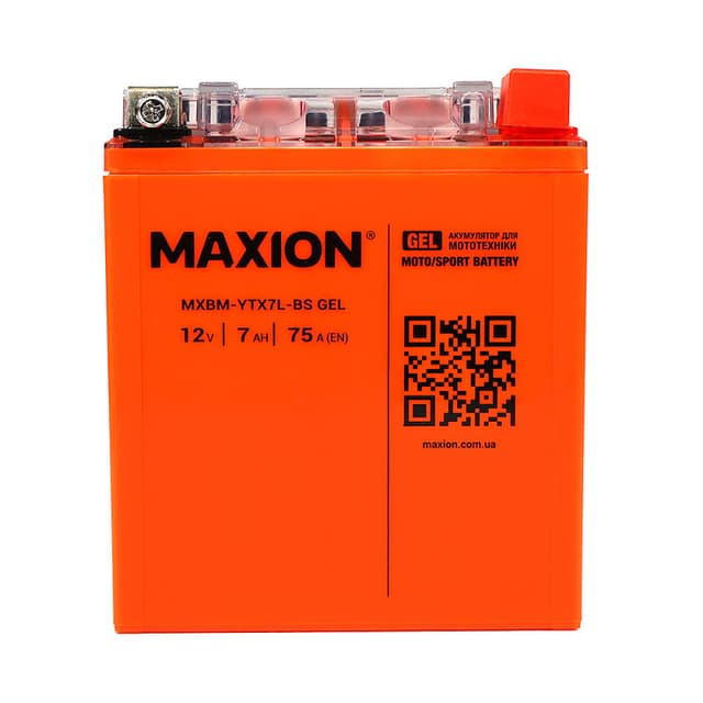 MAXION MXBM-YTX7L-BS GEL 7Ah 75A 12V R+