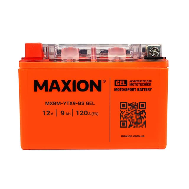 MAXION MXBM-YTX9-BS GEL 9Ah 120A 12V L+