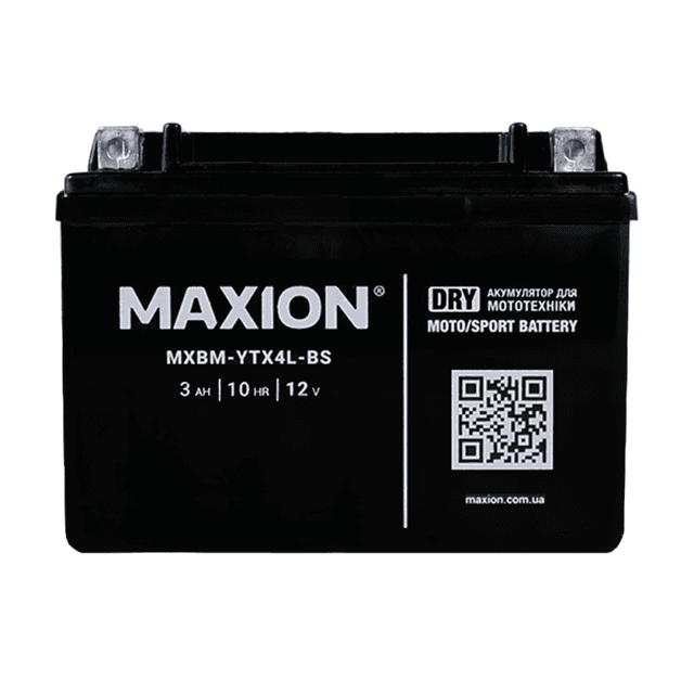 MAXION MXBM-YTX4L-BS 4Ah 50A 12V R+