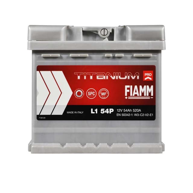 FIAMM Titanium Pro 54Ah 520A 12V R+ (175x190x207)
