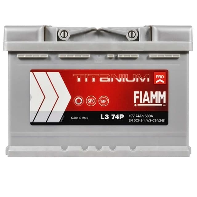 FIAMM Titanium Pro 74Ah 680A 12V R+ (175x190x278)
