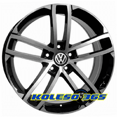 Replica Volkswagen CT-2279 6.5x15 5x112 ET38 DIA57.1 Machine black