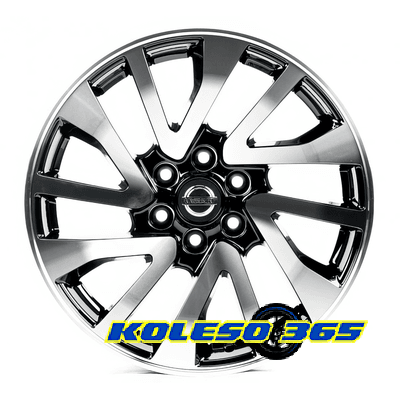 Replica NS1145 7.5x17 6x114.3 ET25 DIA66.1 Gloss Black Machined Face (Черный глянцевый полированное лицо)