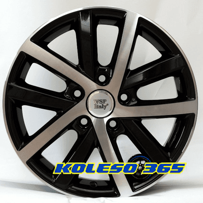 WSP Italy Volkswagen (W460) Rheia 7.5x17 5x112 ET54 DIA57.1 Black polished (Черный с полированной лицевой частью)