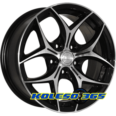 Zorat Wheels 3206 5.5x13 4x98 ET25 DIA58.6 Black polished (Черный с полированной лицевой частью)