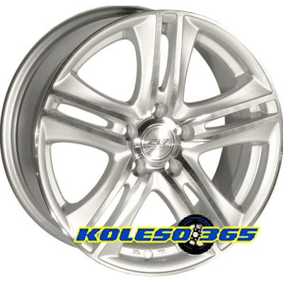 Zorat Wheels 392 5.5x13 4x98 ET25 DIA58.6 Silver Polished (Серебристый полированный)