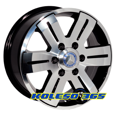 Zorat Wheels BK562 7x16 6x130 ET60 DIA84.1 Black polished (Черный с полированной лицевой частью)