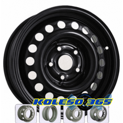 Kapitan Сталь 5x14 5x100 ET35 DIA57.1 Black