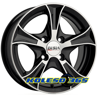 Disla Luxury 7x16 5x98 ET38 DIA67.1 Black Diamond (Черный глянцевый)